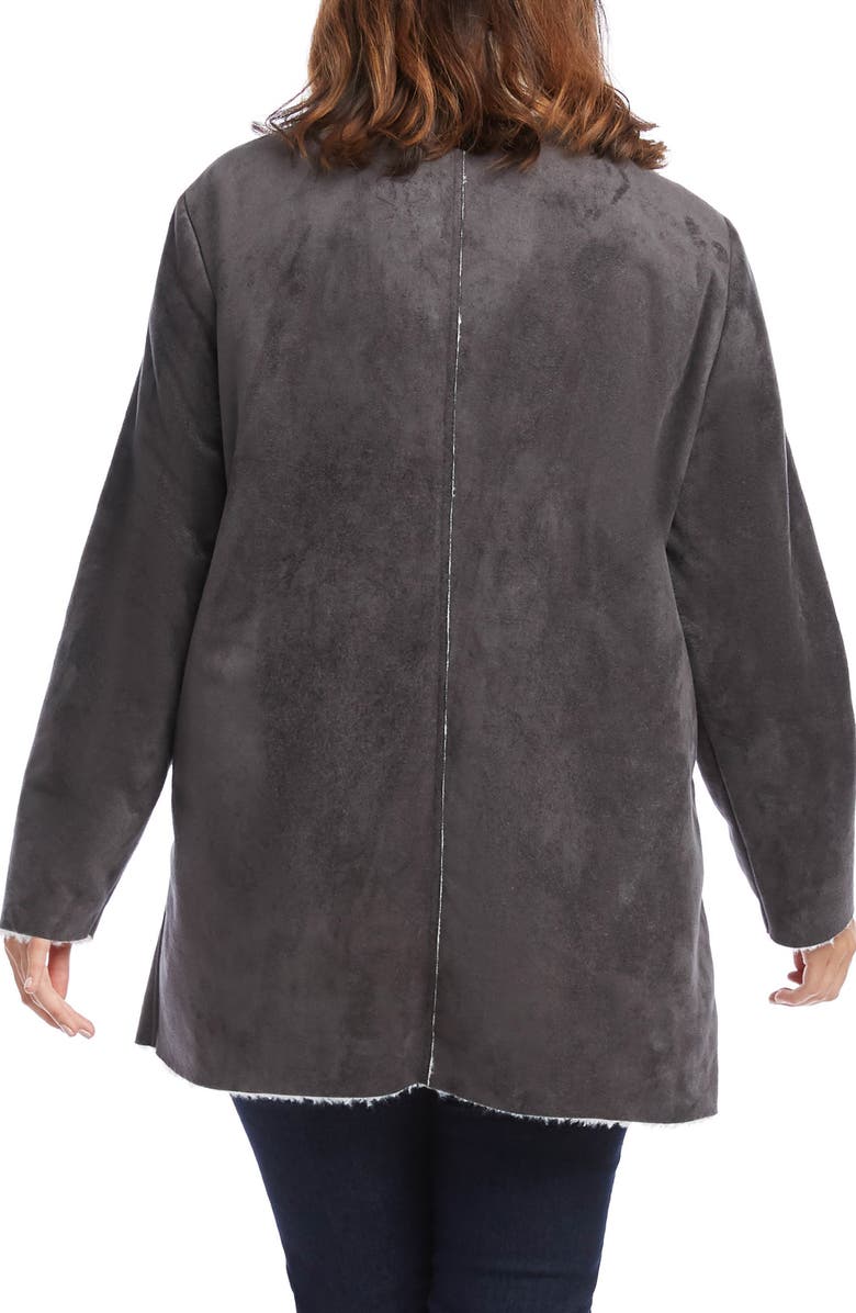 Karen Kane Faux Shearling Coat, Alternate, color, 