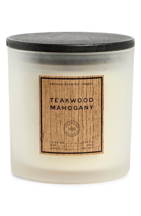 Teakwood Mahogany Scented Candle