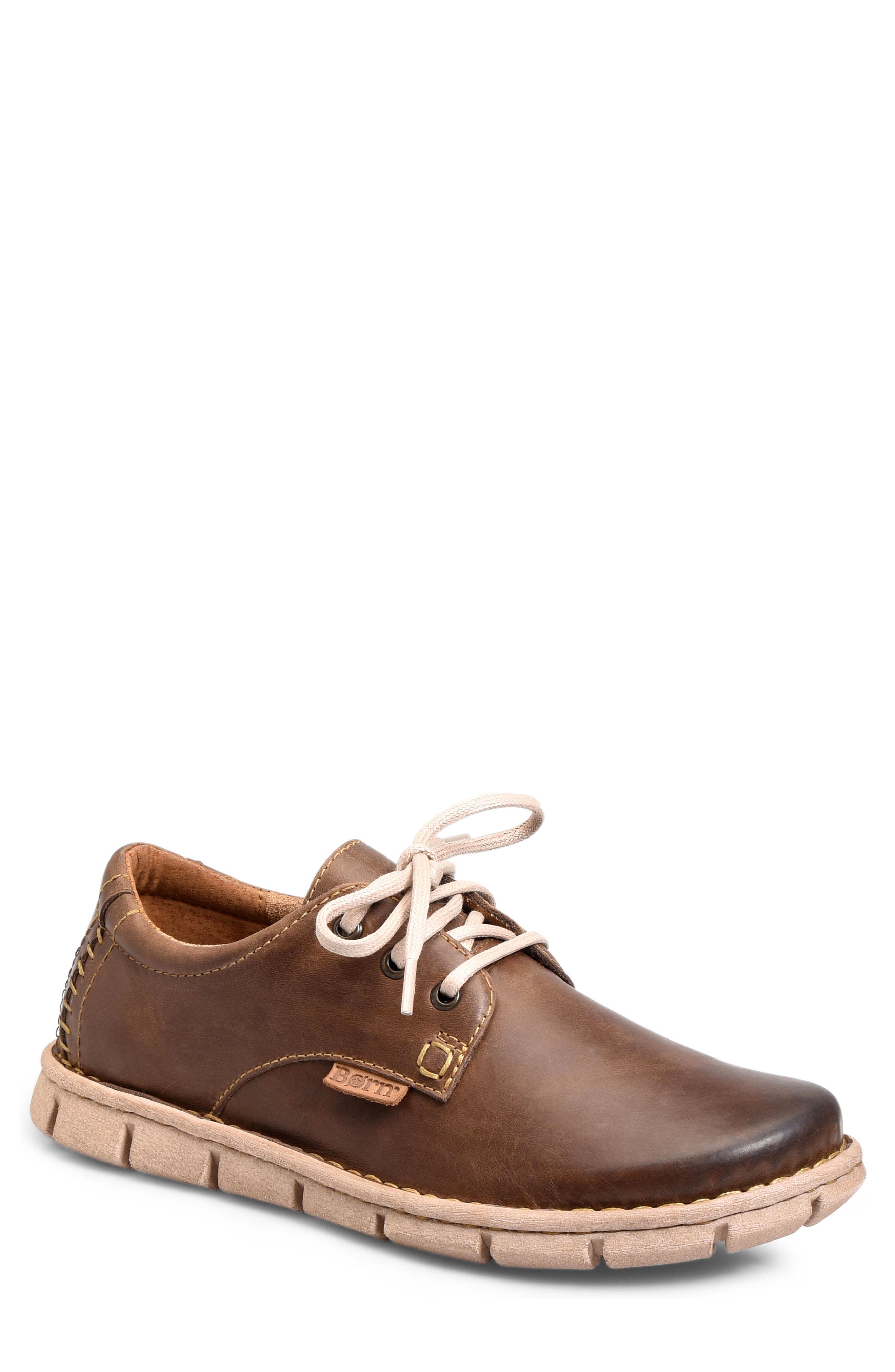 Soledad Plain Toe Derby, Main, color, DARK BROWN