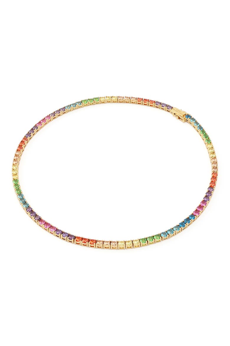 Tennis Necklace, Alternate, color, RAINBOW MULTI