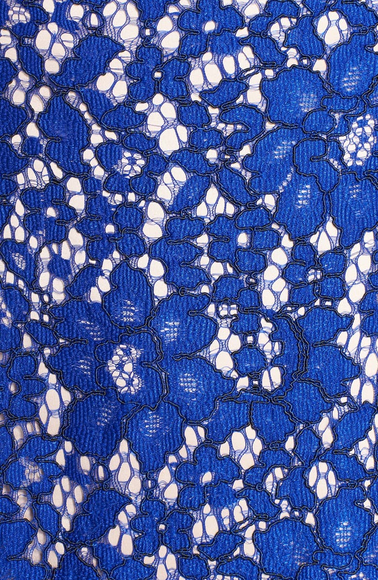 Eliza J Lace Fit & Flare Dress, Alternate, color, 