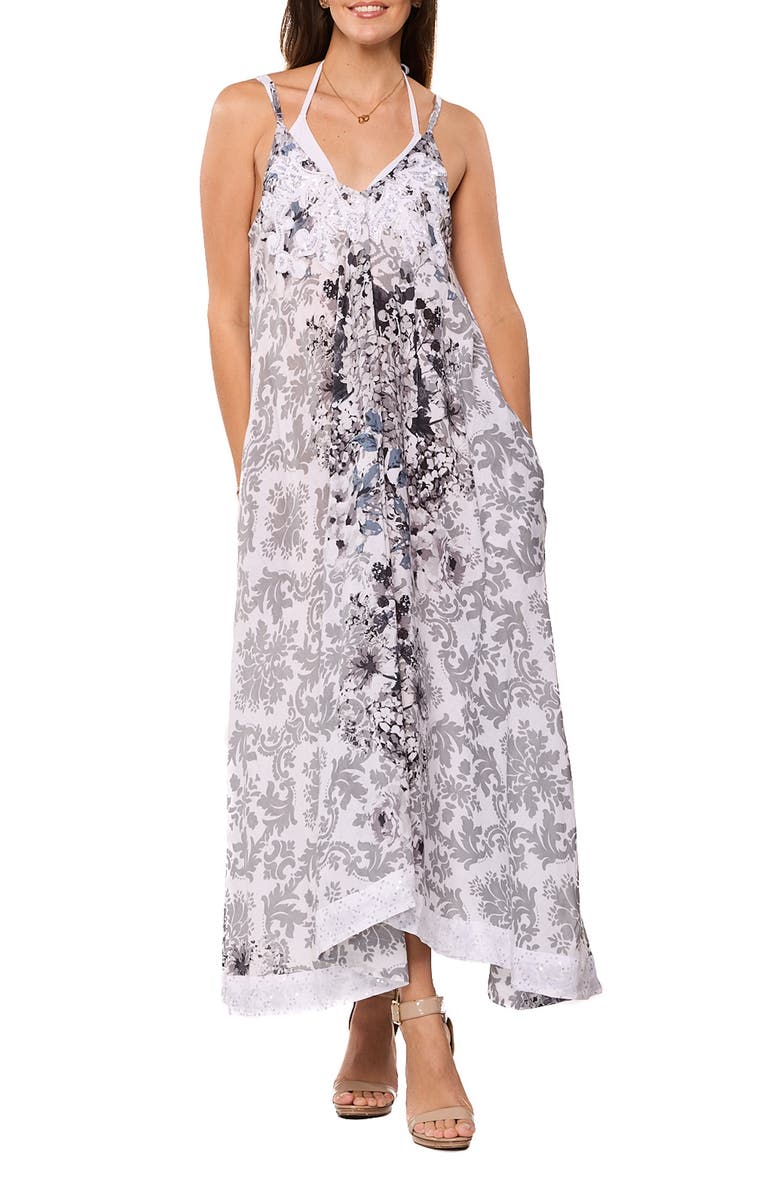 RANEES Cover-Up Dress, Main, color, Black