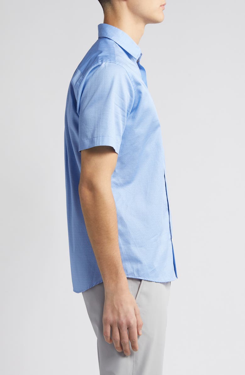 Peter Millar Grove Short Sleeve Button-Up Shirt, Alternate, color, 