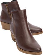 Forever & Always Shoes Jayer Leather Double-Zip Block Heel Boot