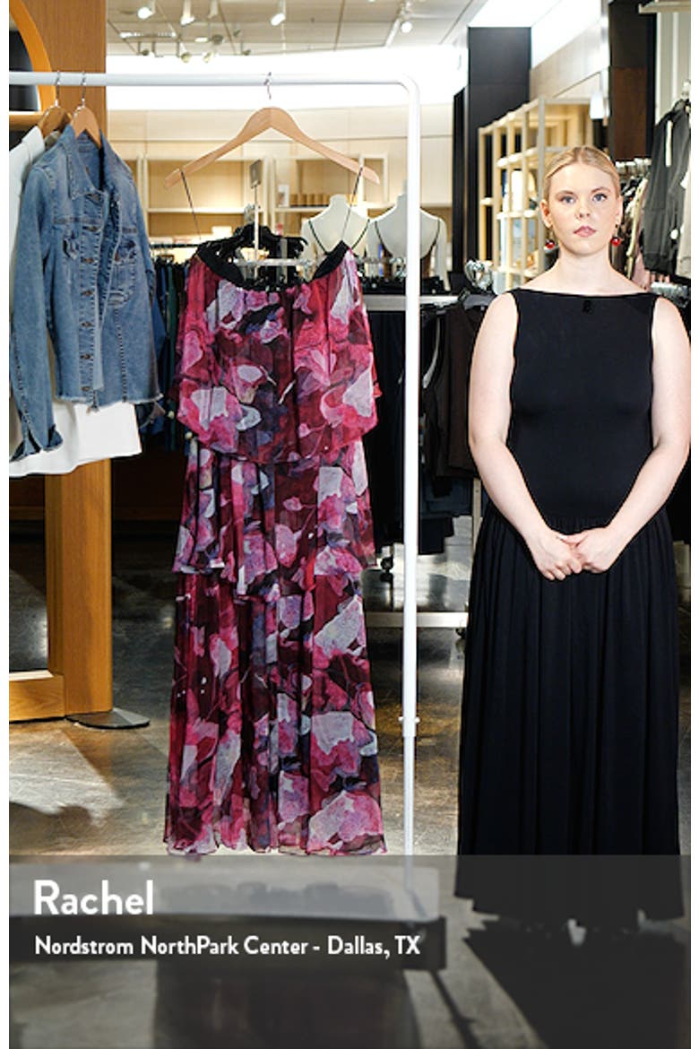 Bloom Strapless Tiered Chiffon Maxi Dress video
