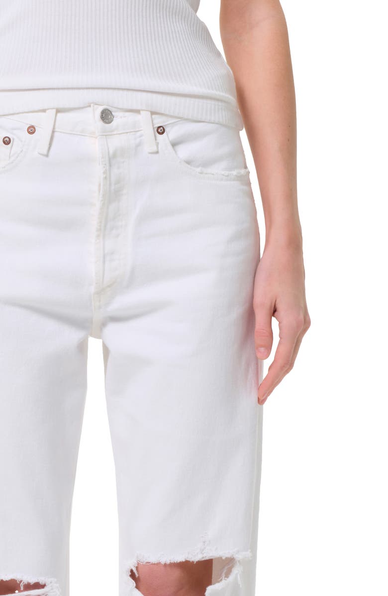 AGOLDE '90s Ripped Mid Rise Relaxed Straight Leg Jeans, Alternate, color, Cloudburst