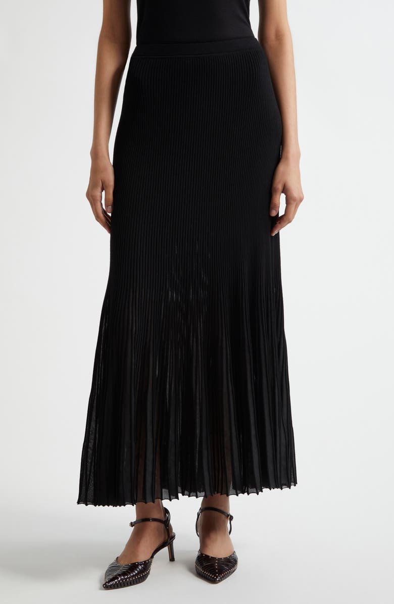 Ulla Johnson Vera Rib Midi Skirt, Main, color,