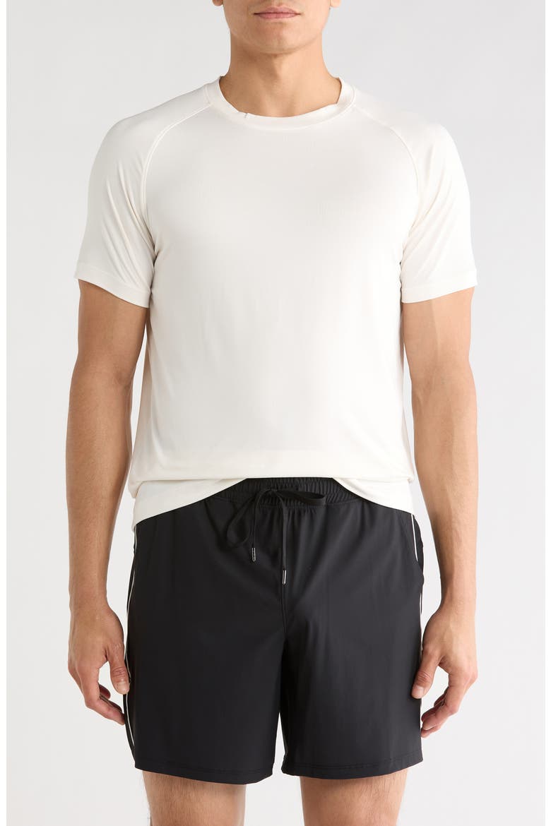 Catonic Preston Crewneck T-Shirt, Main, color, WHITE DOVE