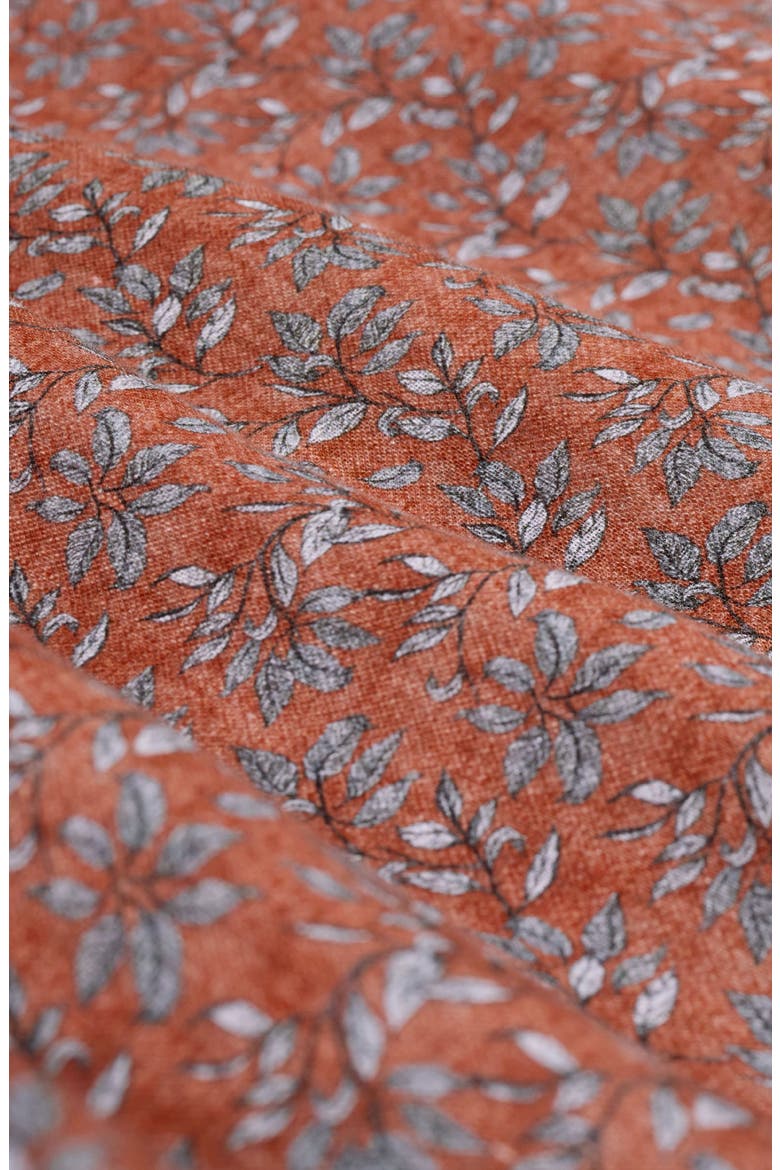 Julian Shaped Fit Floral Linen Button-Up Shirt, Alternate, color, SIENNA