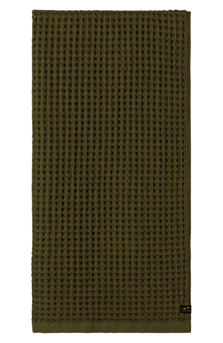 Slowtide Guild Beach Towel, Main, color, Olive