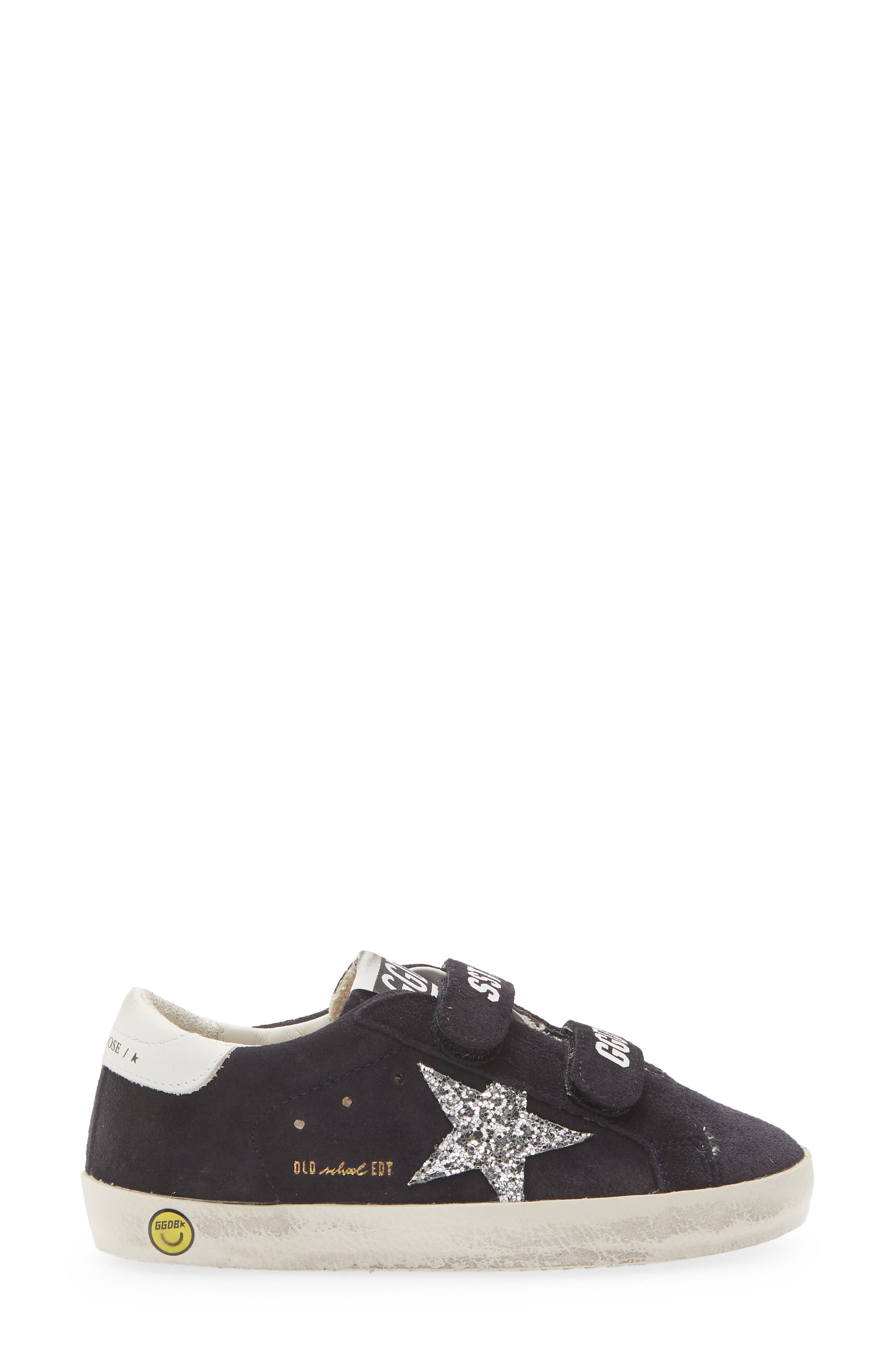 Kids' Old School Sneaker, Alternate, color, DARK BLUE/ SILVER/ WHITE