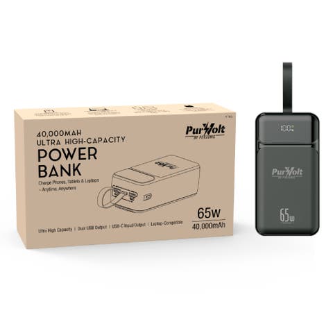 40,000mAh Ultra High-Capacity Power Bank