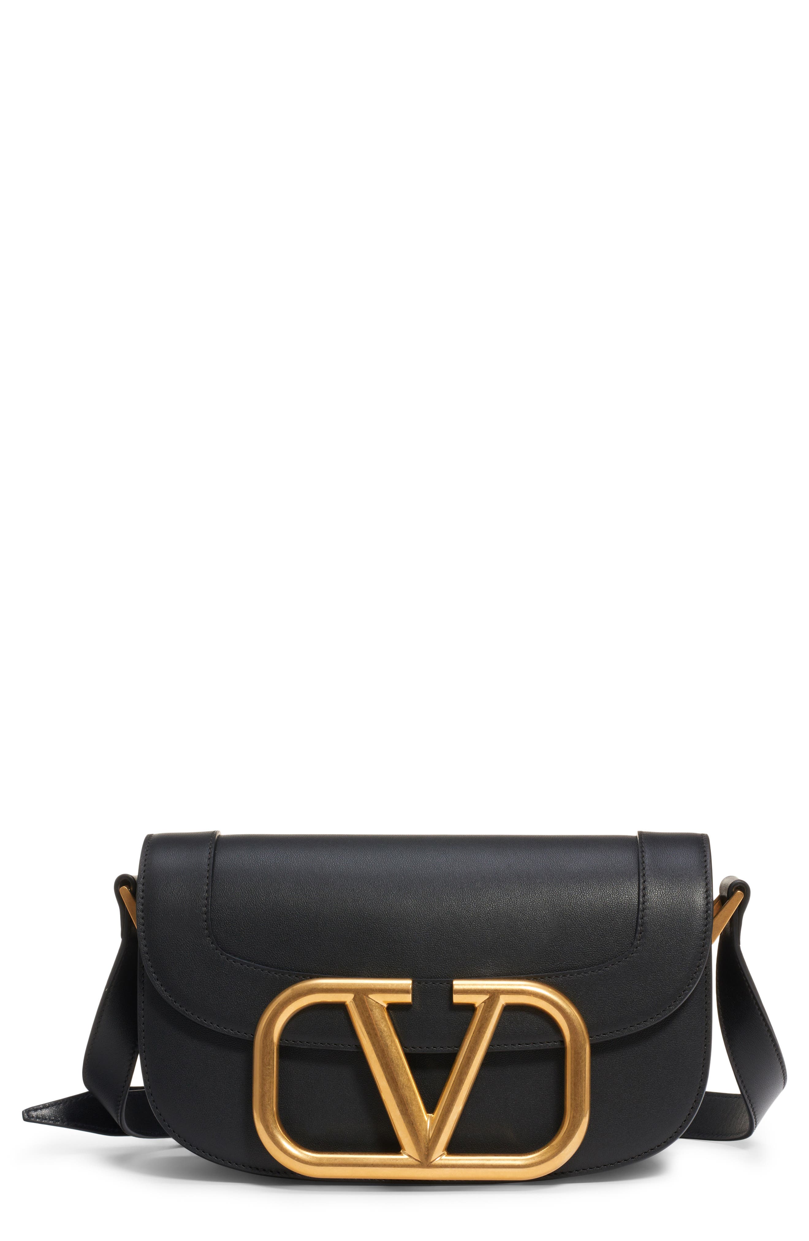 Valentino Garavani Supervee Calfskin Leather Crossbody, Main, color, 