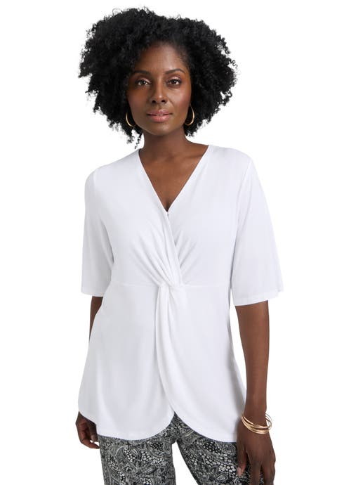 Asymmetrical Twist Neck Tunic (Plus Available)
