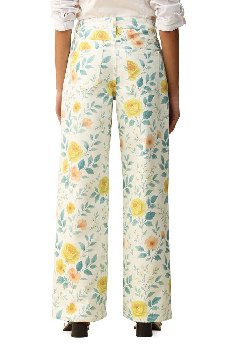 Bayeas Flora Wide Leg Jeans, Alternate, color, 