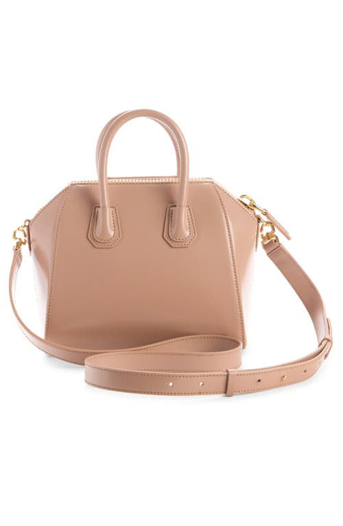 Givenchy Mini Antigona Leather Satchel In Brown