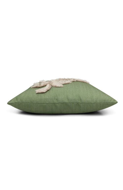 Elaine Smith Escape Handmade Applique Indoor & Outdoor Woven Accent Pillow