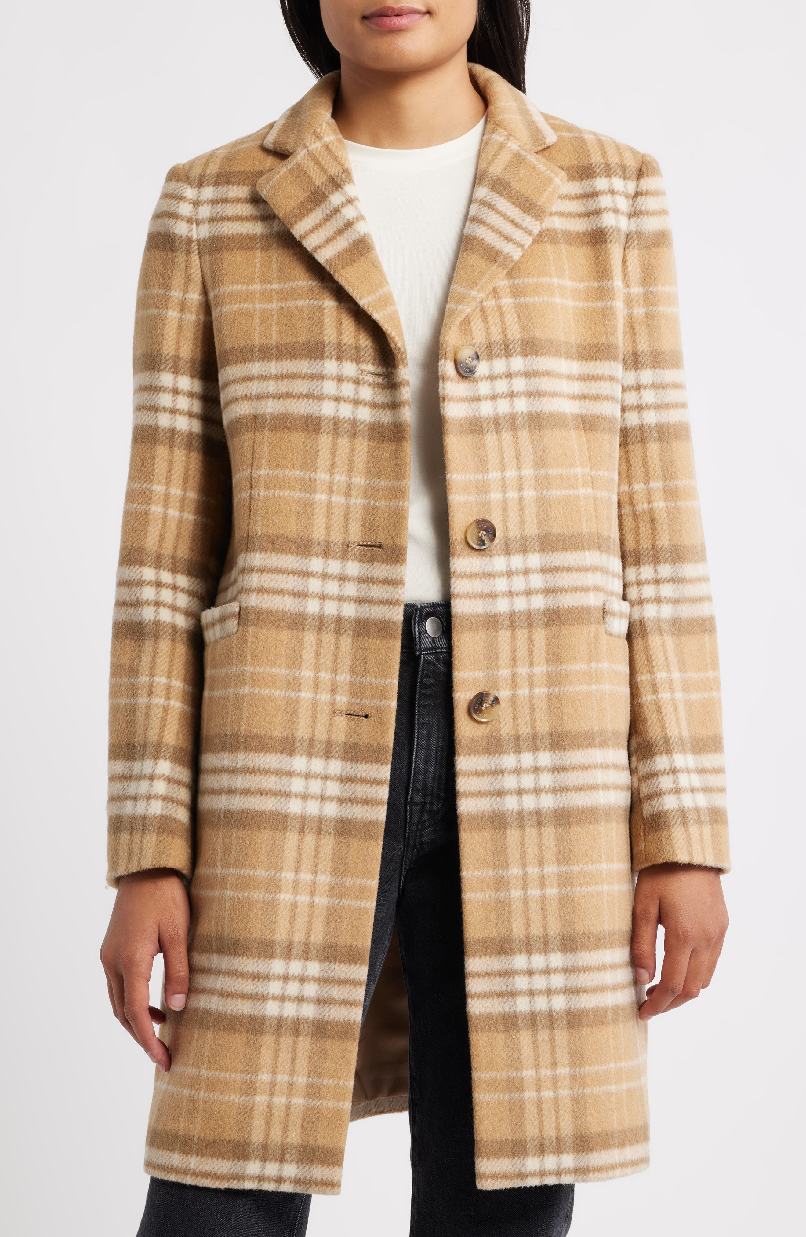 Longline Wool Blend Coat - image 5