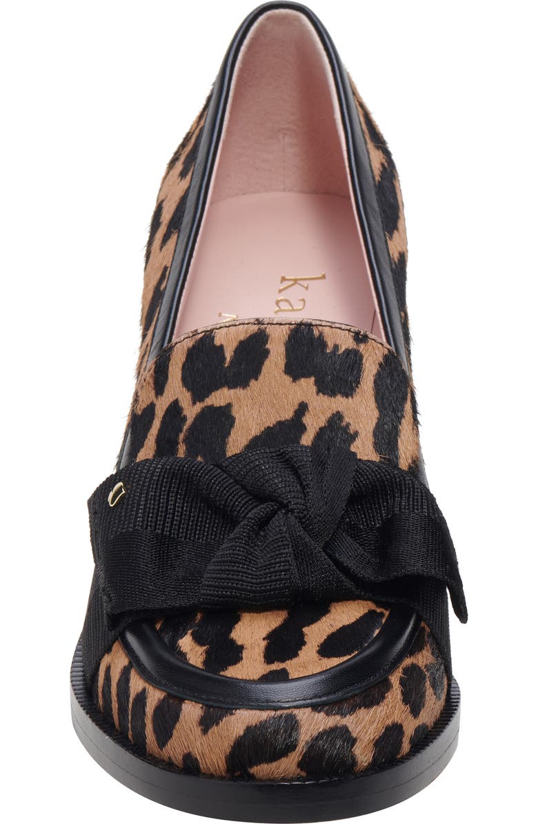 Kate Spade New York leandra block heel loafer, Alternate, color, Mrdn Leo/ Lght Tob