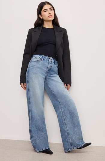 Good Petite Skate High Waist Wide Leg Jeans
