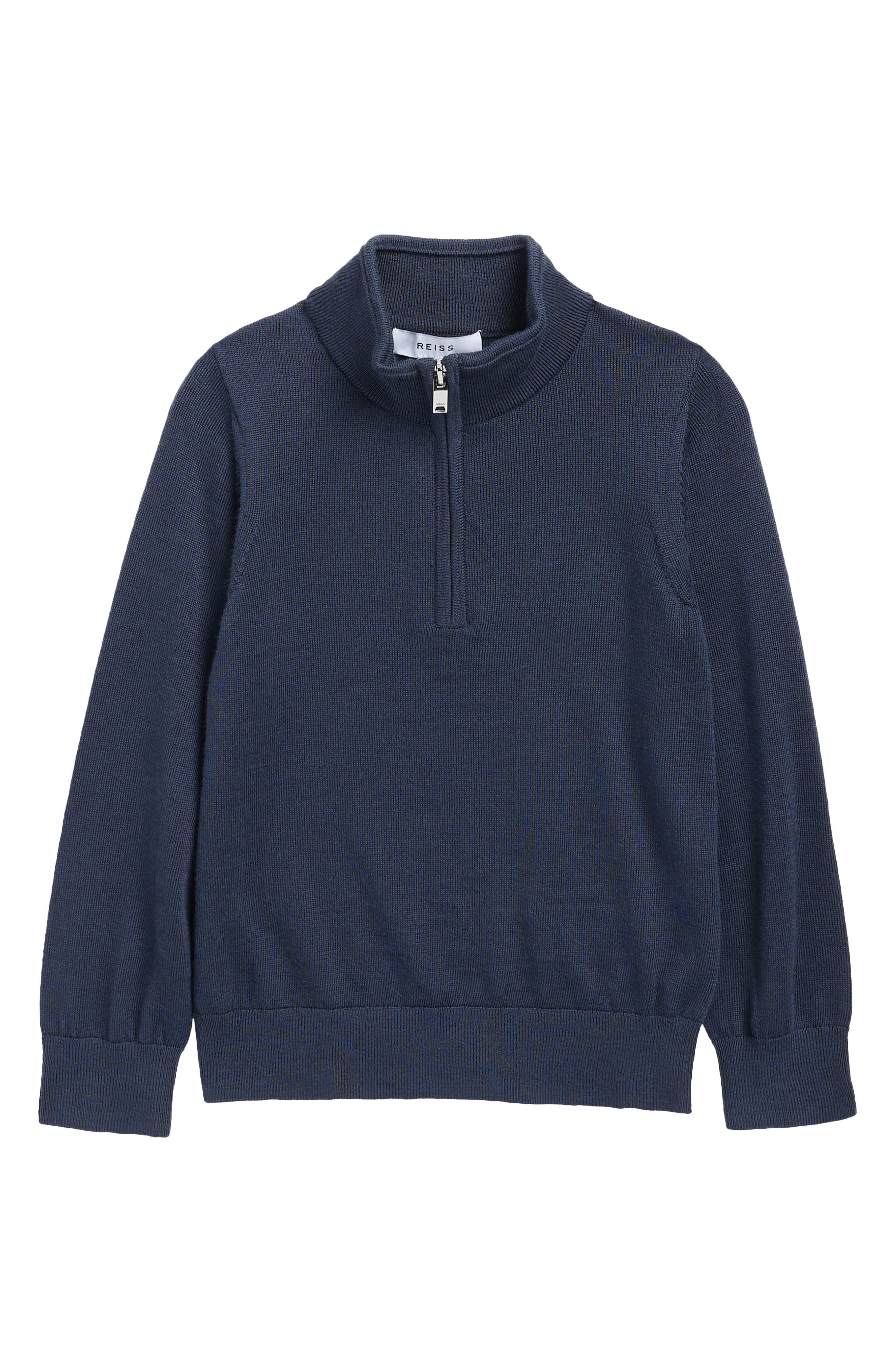 Reiss Kids' Blackhall Quarter Zip Pullover