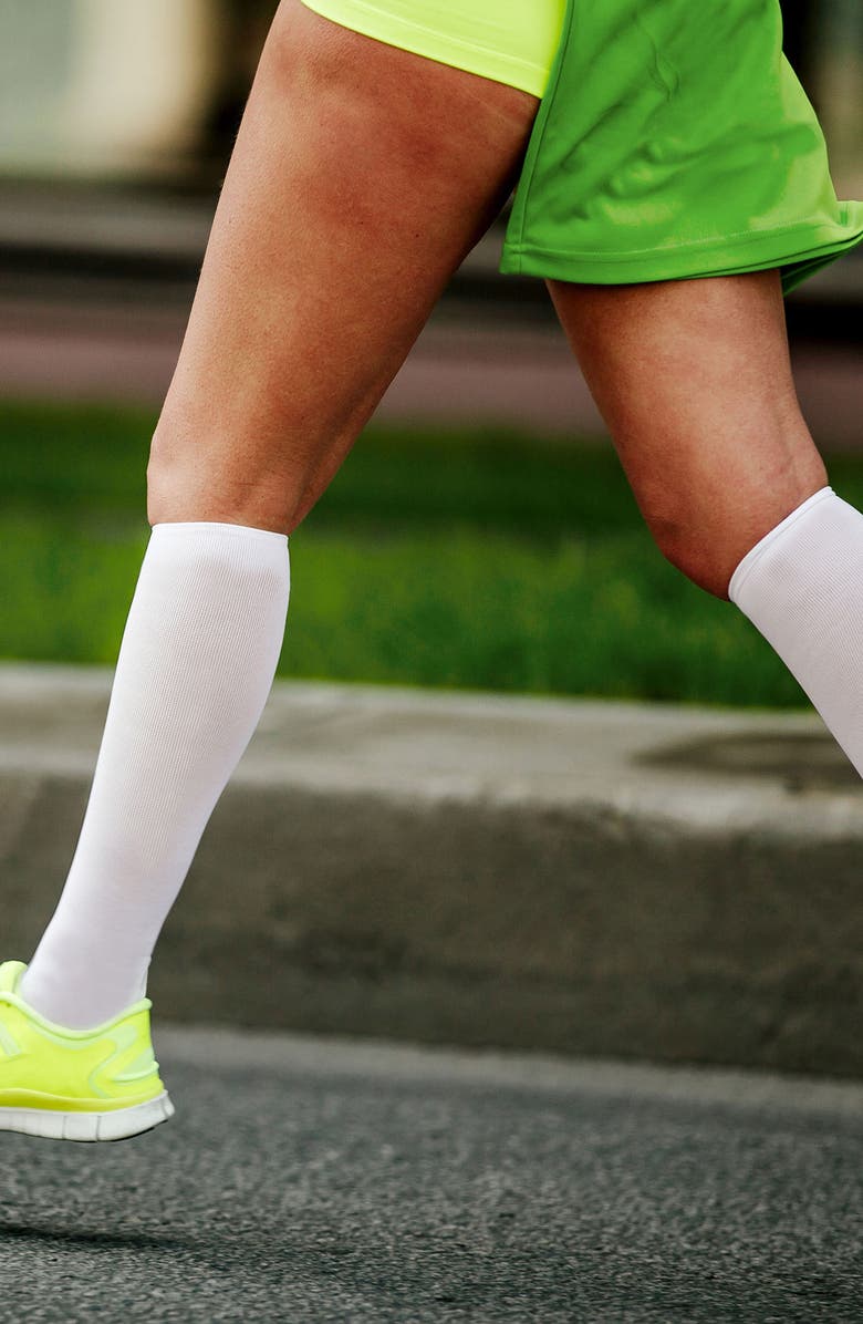 EXTREME FIT 6-Pack Elite Comfort Knee Length Compression Socks, Alternate, color, White