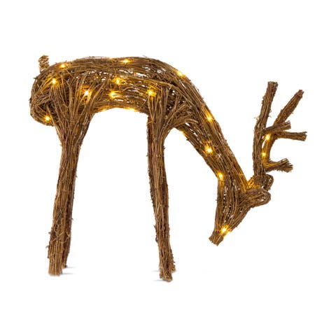 Stag Vine Light Up Deer Decorative Figurine Holiday Decor