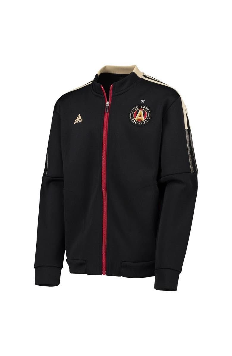 adidas Youth adidas Black Atlanta United FC Anthem Full-Zip Team Jacket, Alternate, color,