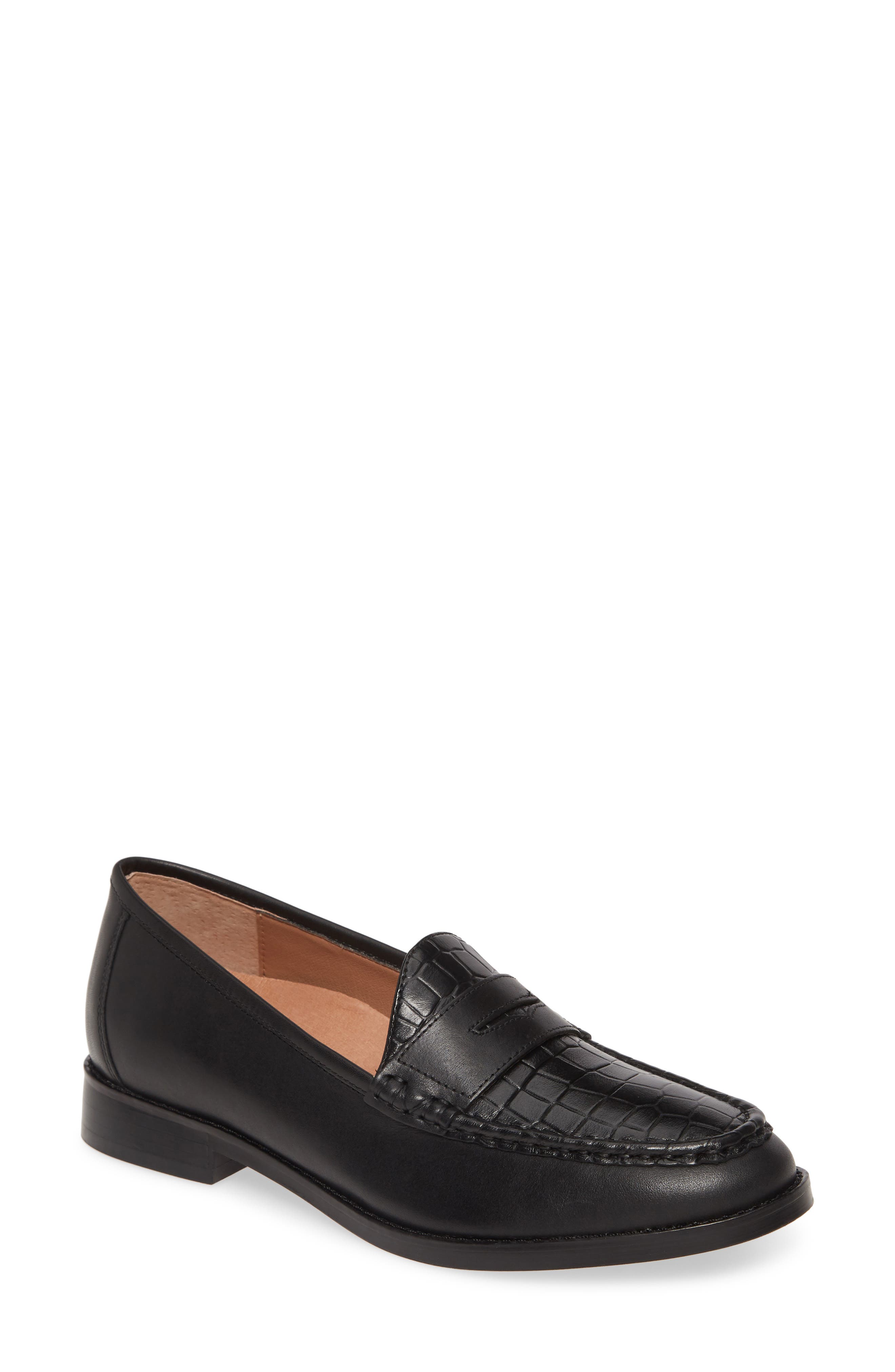 Waverly Loafer, Main, color, BLACK SNAKE PRINT