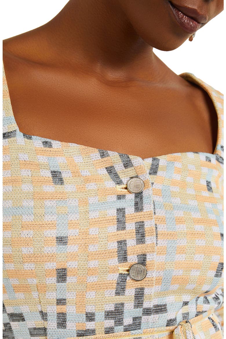 Jacquard Knit Jacket, Alternate, color, PEACH BLOSSOM/CARIBBEAN MIST