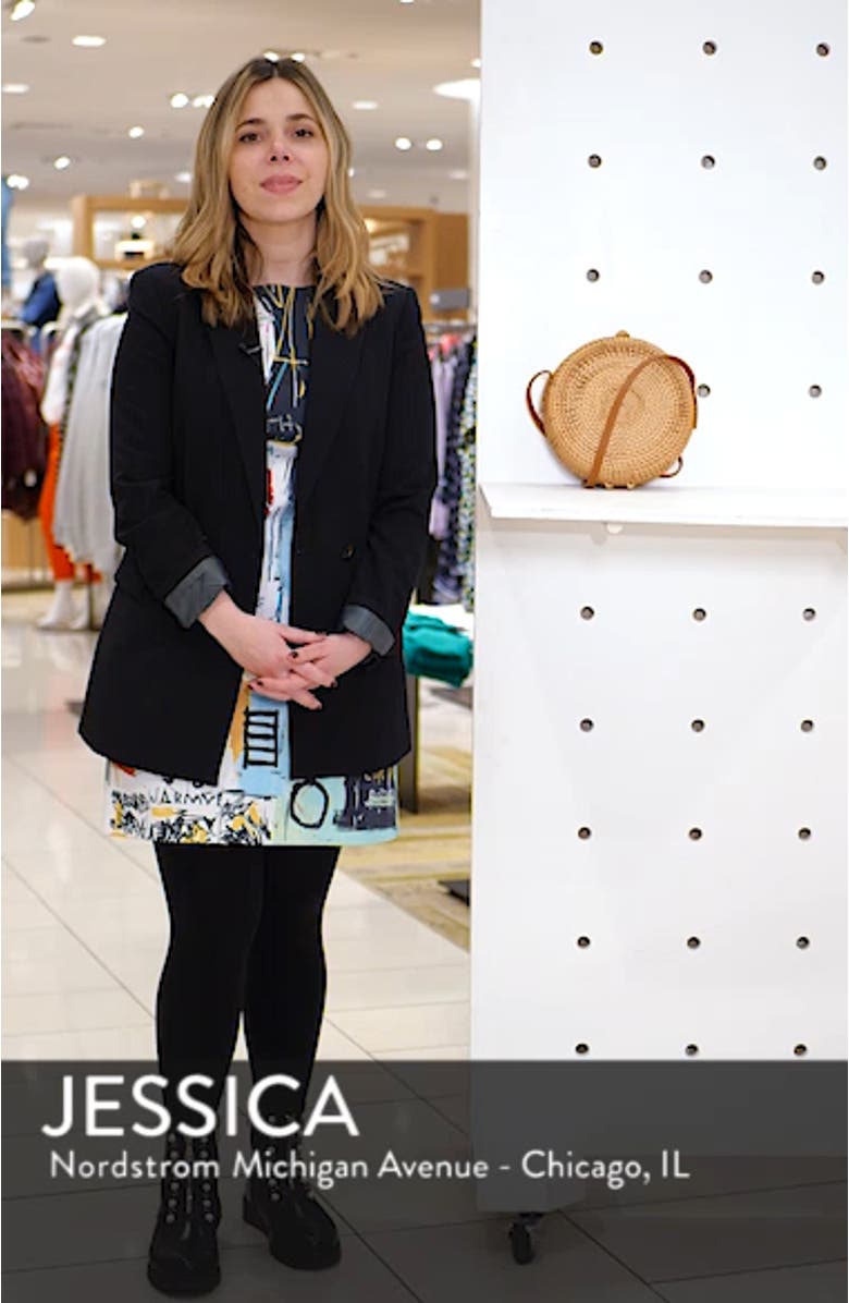 Straw Canteen Crossbody Bag, sales video thumbnail