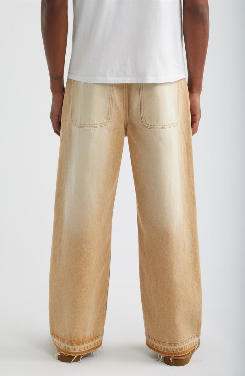 Elwood Released Hem Baggy Denim Pants, Alternate, color, Khaki