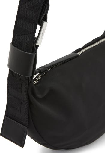 AllSaints Half Moon Nylon Crossbody Bag | Nordstrom