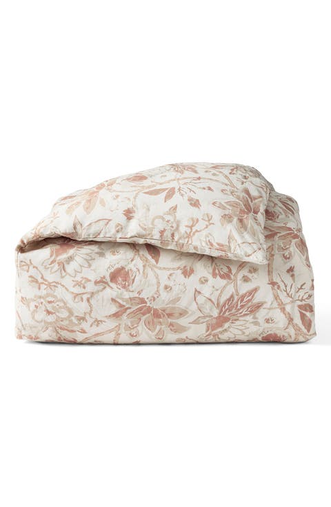 Sea Bloom Print Duvet Cover