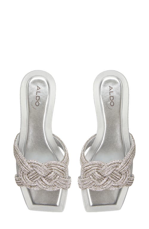Shop Aldo Karlina Slide Sandal In Silver
