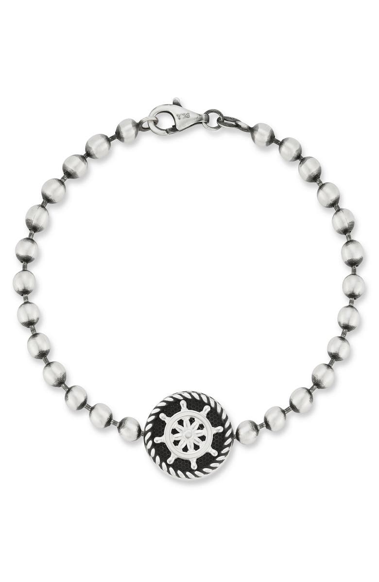 Yield of Men Men's Anchor Bracelet, Main, color, Silver