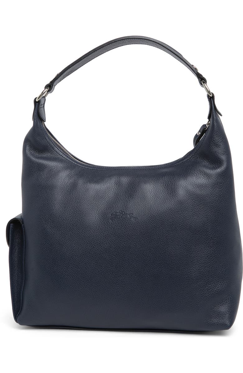 Longchamp Leather Hobo Bag, Alternate, color,