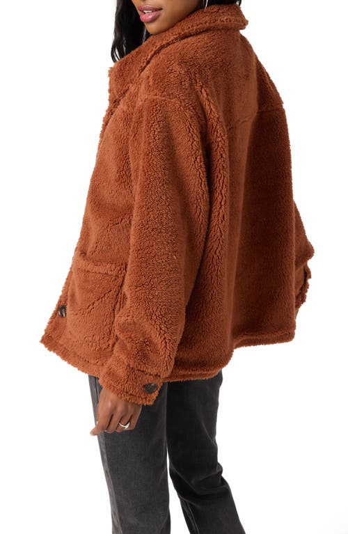 O'neill Huxlee Fleece Shirt Jacket In Brown