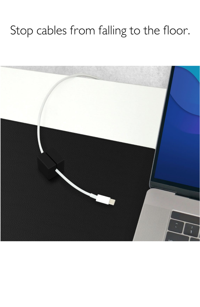 Function101 Desk Mat Pro + 2 Magnetic Cable Organizers, Alternate, color, 
