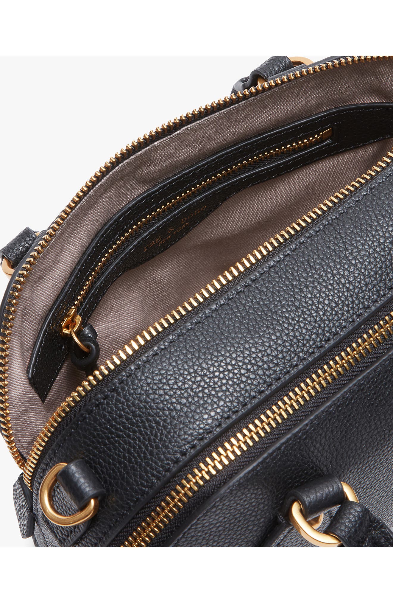 rag & bone Gramercy Small Satchel Bag, Alternate, color, Black