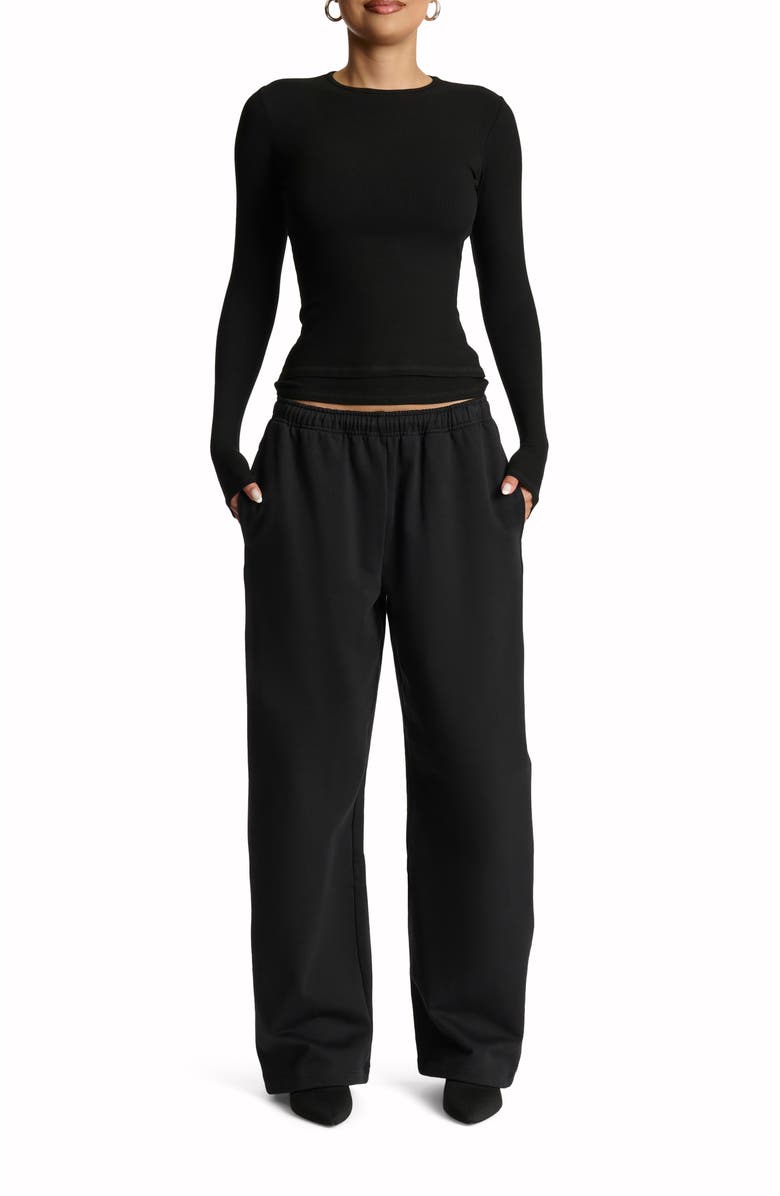 Naked Wardrobe Micro Rib Top, Alternate, color,