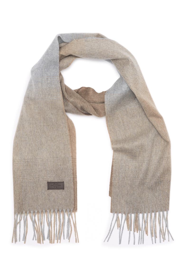 Cashmere Ombre Scarf, Main, color, BEIGE