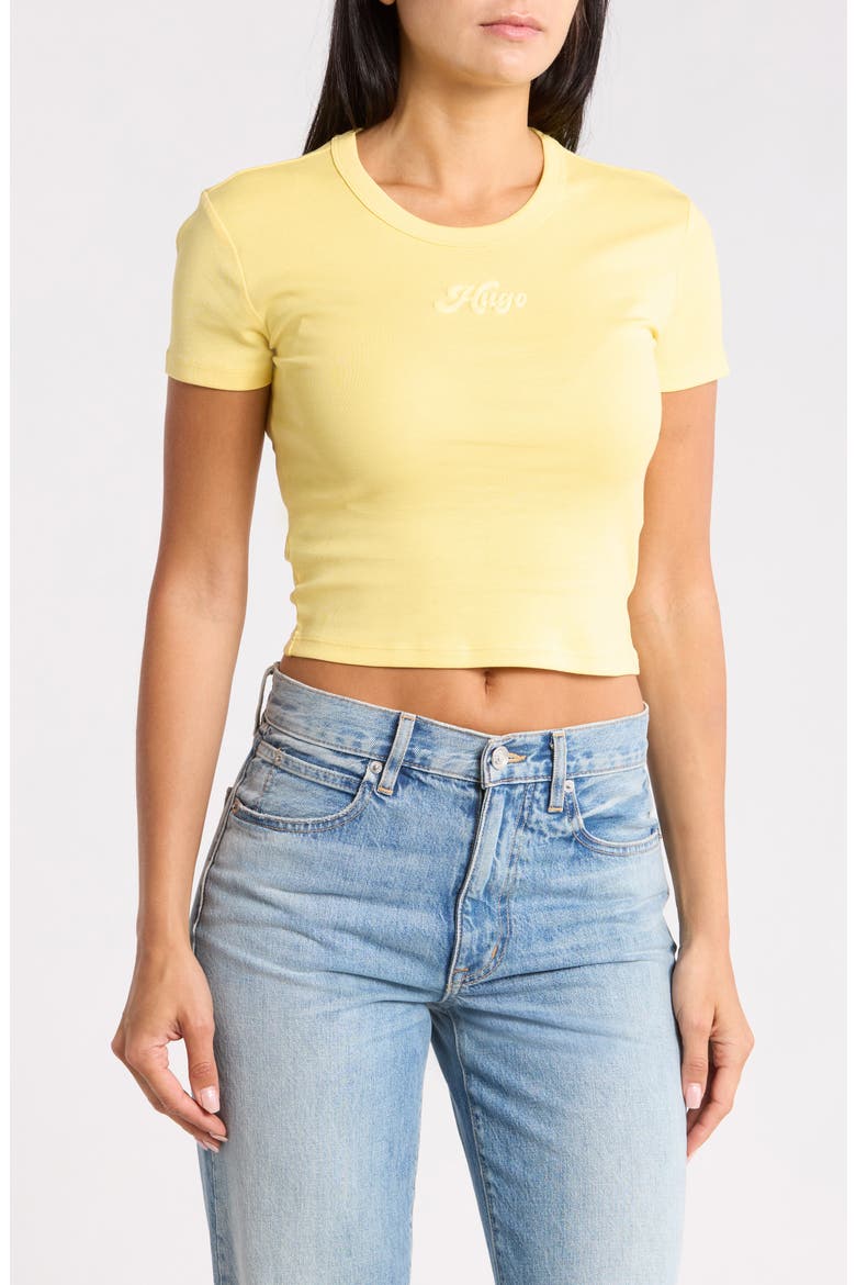 Delanor Cotton T-Shirt, Main, color, MEDIUM YELLOW