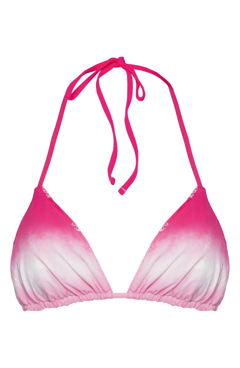 Maaji Balmy Reversible Triangle Bikini Top, Alternate, color, Pink