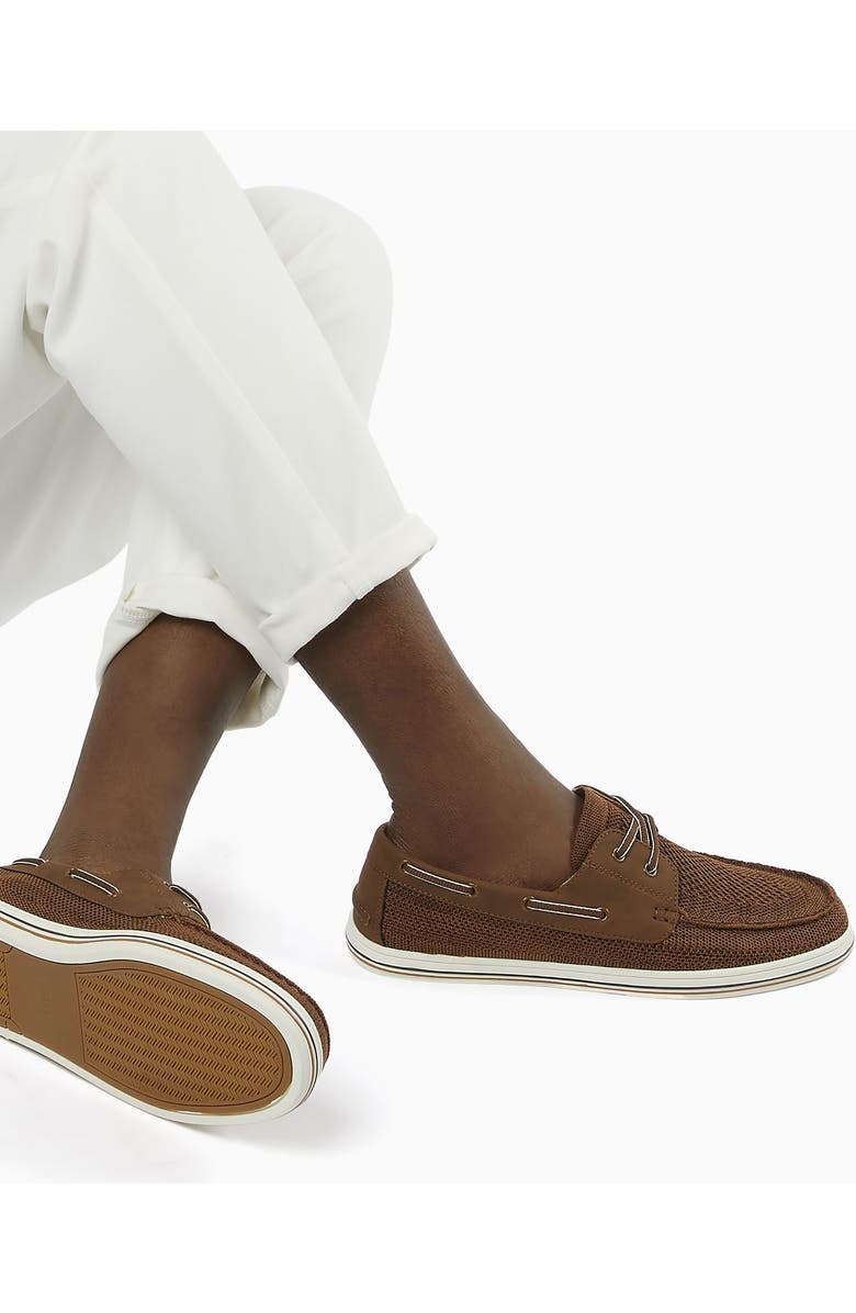 Dune London Burnner Knit Boat Shoe, Alternate, color,