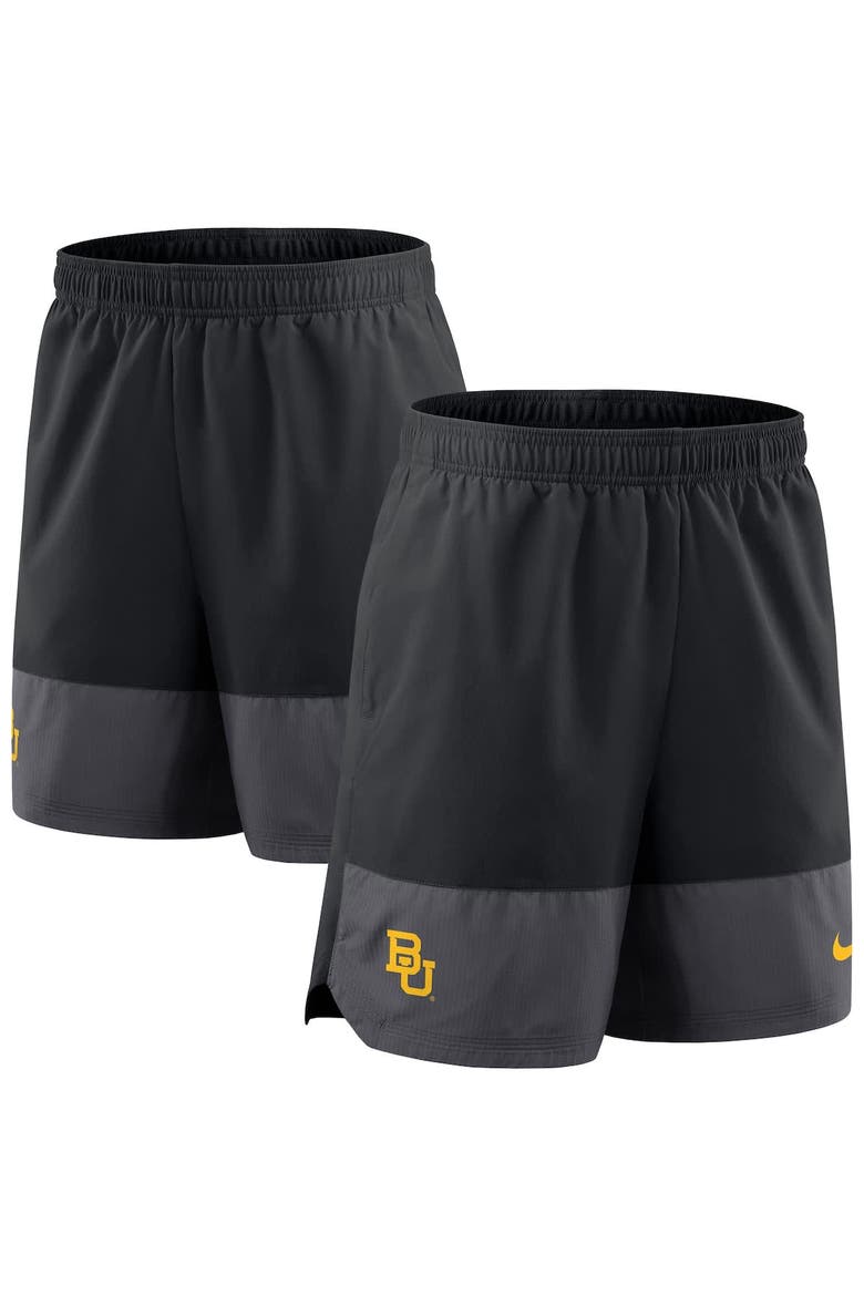 Men's Nike Black Baylor Bears 2025 Sideline Performance Shorts, Main, color, Black