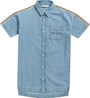 Palm Angels Kids' Track Chambray Shirtdress