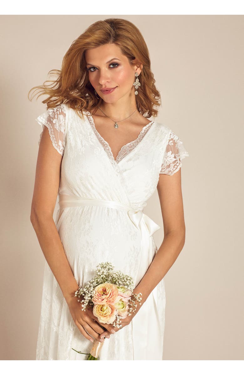 Tiffany Rose Maternity Eden Gown Long, Alternate, color, Ivory Dream