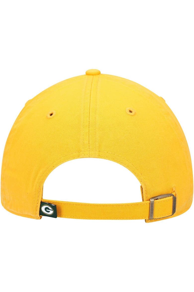 Men's '47 Gold Green Bay Packers Secondary Clean Up Adjustable Hat, Alternate, color, GOLD