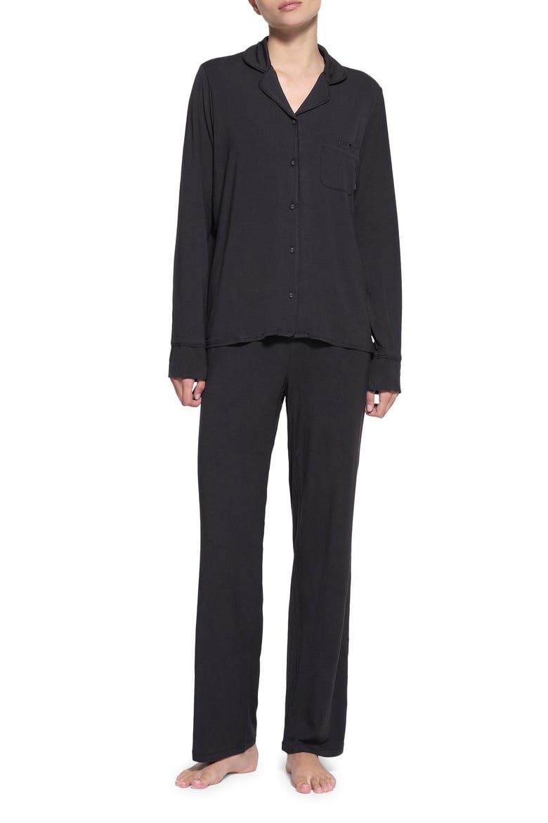 Sleep Long Pajamas, Main, color, ONYX